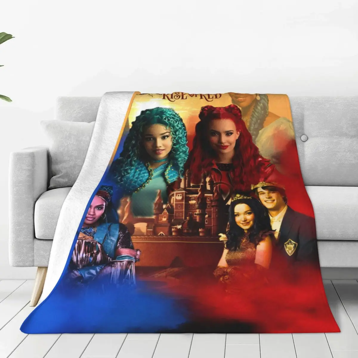 Christmas Gift For Friend Descendants 4 The Rise Of Red Stuff Throw Blankets Warm Flannel Fleece Throw Blanket