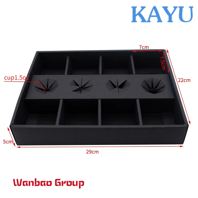 Custom  Customized Wholesale Black Party Chocolate Favorite Box Grazing Box Catering Packaging Platter Box With Clapboard