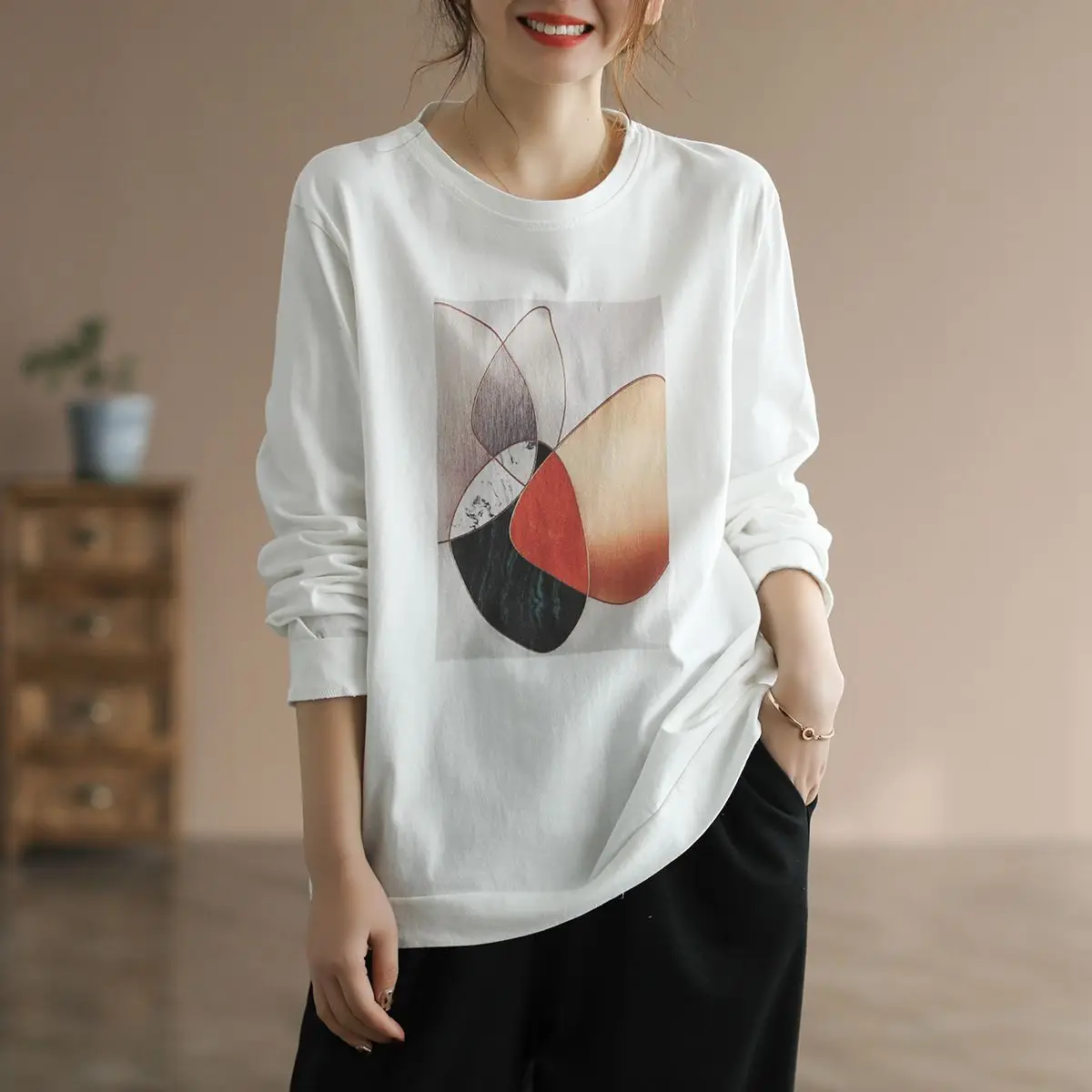 Clothing Pink Woman T-shirt Cotton Top for Women with Print Tshirt Luxury Tee High Quality 2024 Spring and Autumn Wholesale Tall