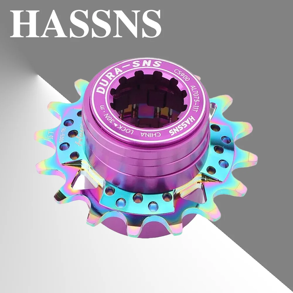 

HASSNS MTB Bike Freewheel Alloy 12-18T Single Speed Conversion Kit for 8-11 Speed HG Bikes