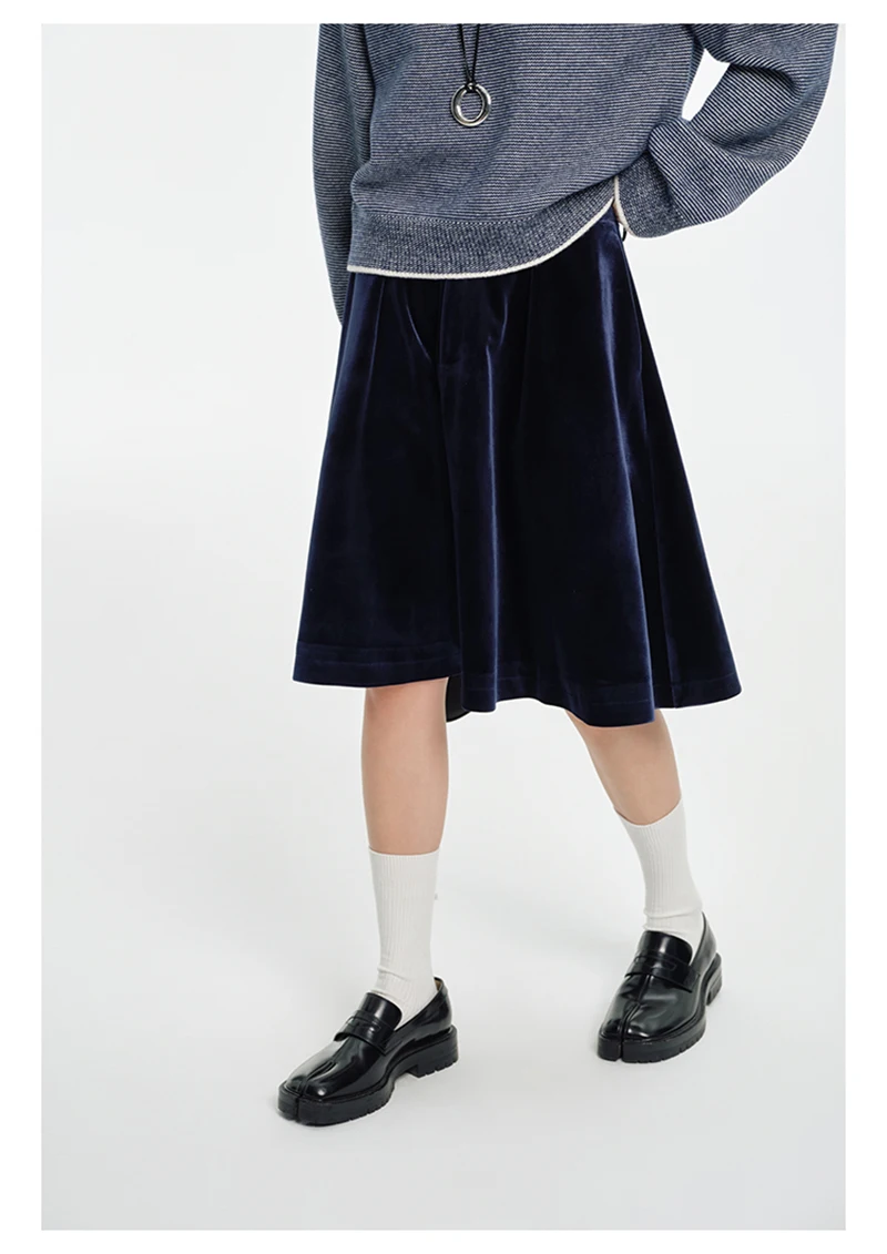 100% Silk Velvet Women's Half Skirt, Youthful, Fashionable and Trendy Women's Wear, Loose, Comfortable, Soft Lustrous Skirt