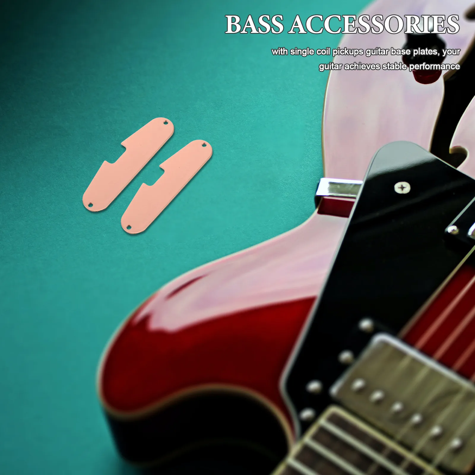 3Pcs Guitar Single Coil Pickups Base Plates Metal Pickup Spacer for St Electric Guitars Improved Tone Response Alignment Noise - view 2