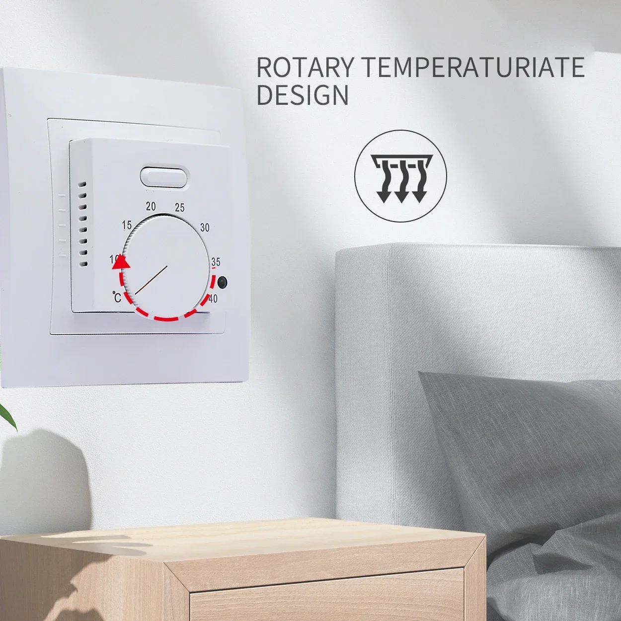 

Electric Floor Heating Room Thermostat Manual Warm Floor Cable Use Temperature Controller Instrument ME87