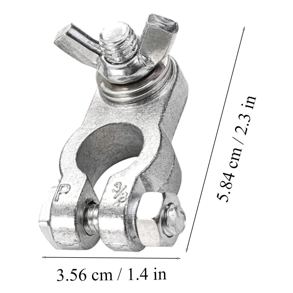12V, 24V  2Pcs Car Battery Terminal Clamp Connector for Car Truck Van RV Boat  and RVs