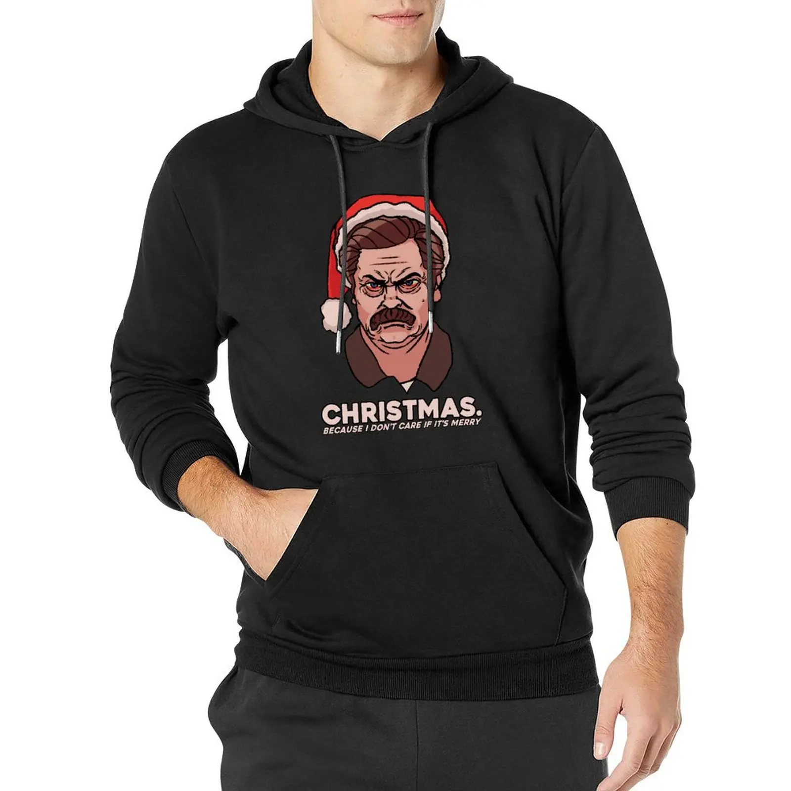 

Ron Swanson Christmas Pullover Hoodie men's clothes autumn jacket men mens hoodies