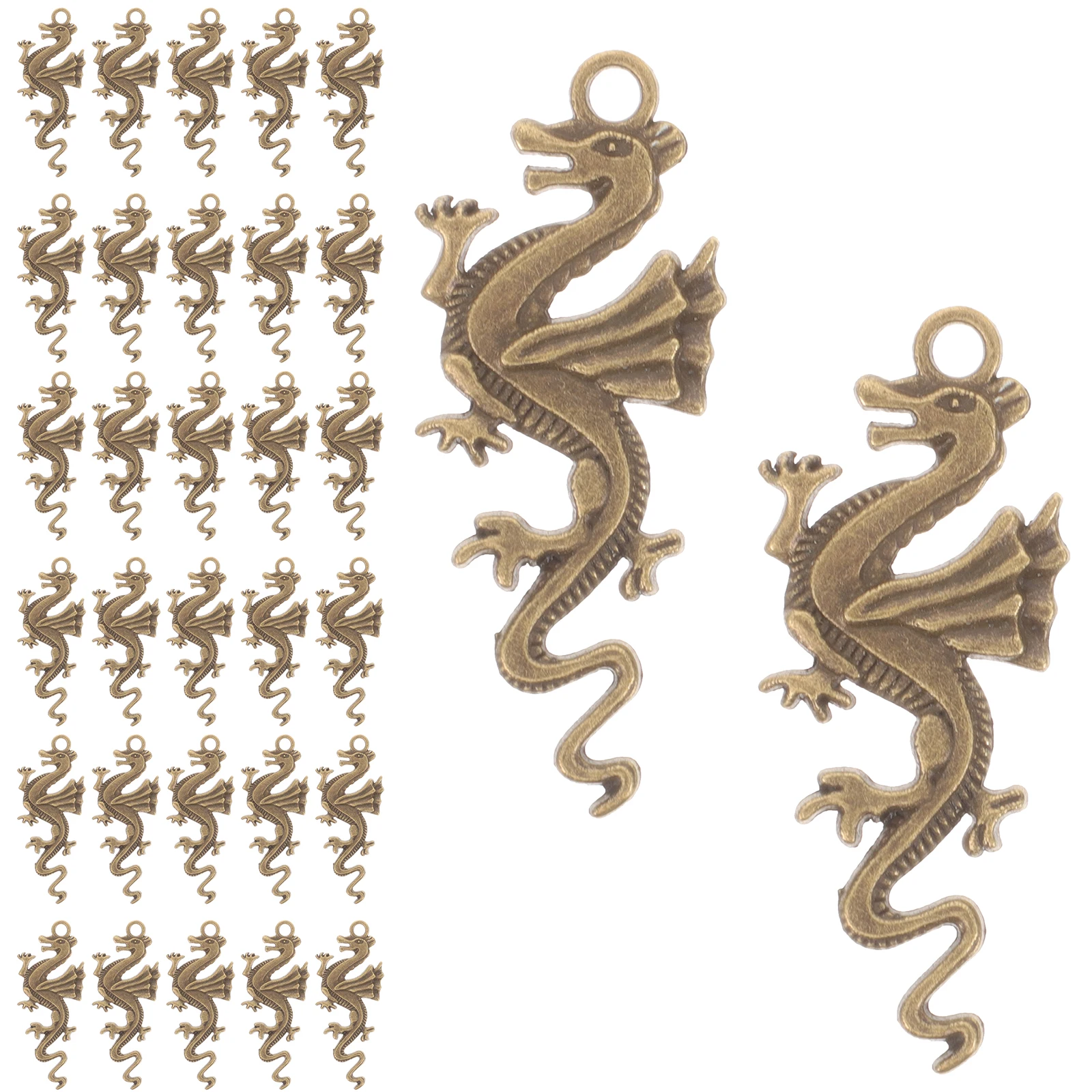 

40 Pcs Women Pendant Necklace Delicate Pendants Dragon Necklace Jewelry Charm Delicate Dragon Jewelry Necklaces Gifts