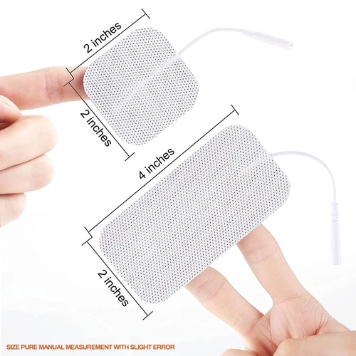 Imagen 2 del producto Almohadillas de electrodos para fisioterapia, Gel conductor Tens EMS, estimulador muscular eléctrico, accesorios para masajeador corporal, parches de relajación, 50 o 4 piezas