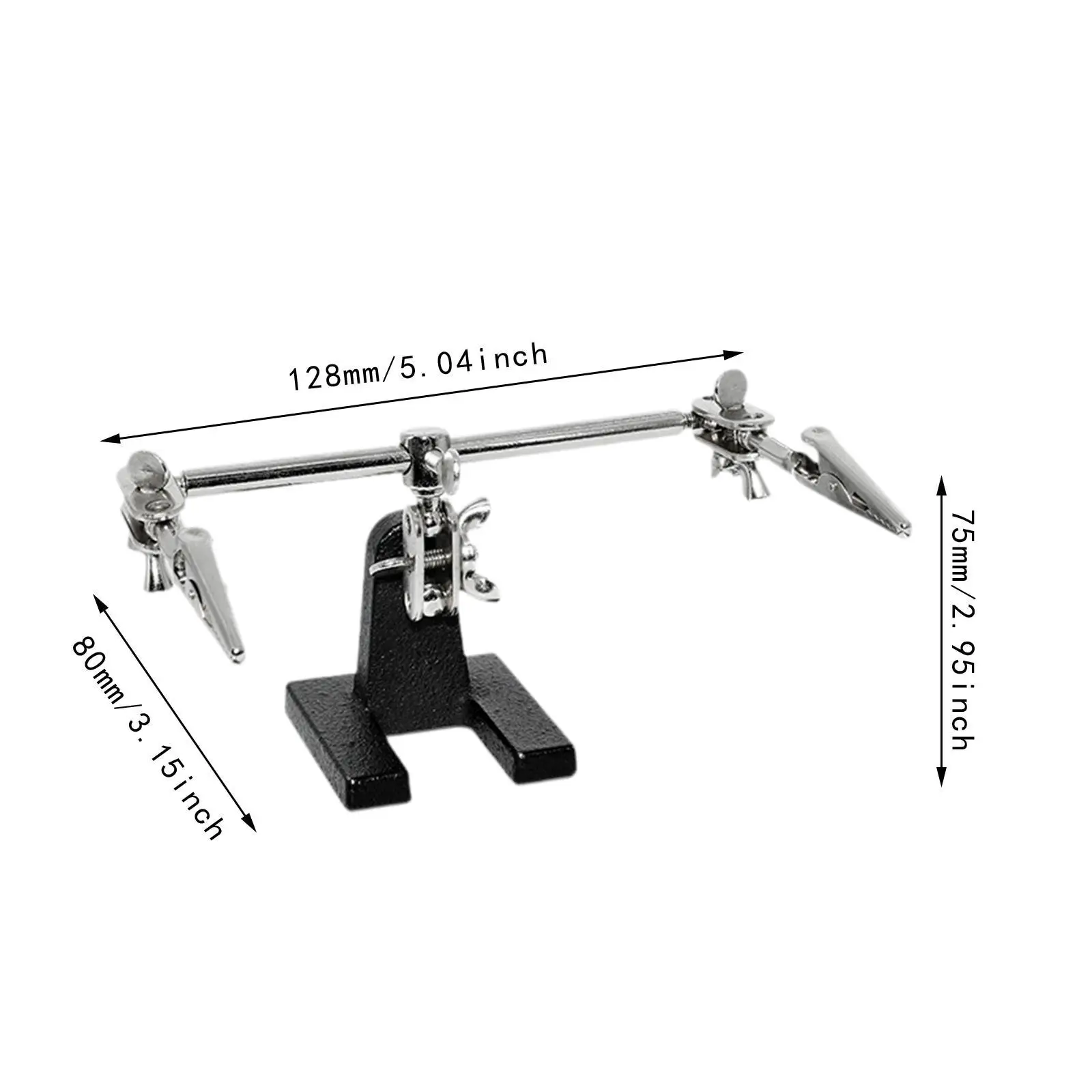 Adjustable PCB Holder Frame 360 Degree Rotation Metal Circuit Board Jig Soldering Stand with Secure Grip for DIY Enthusiast