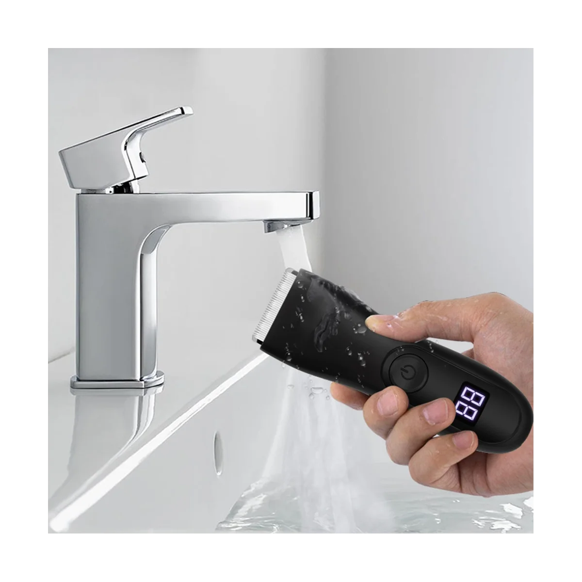 

Электрический триммер для волос и Бритва для мужчин, уход за телом и шарик, триммер для лобковых волос, сменные керамические лезвия