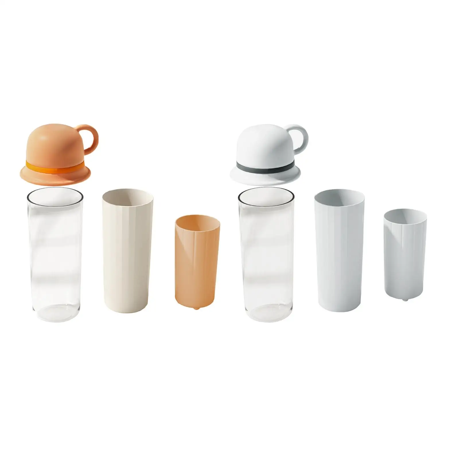 Travel Toothbrush Cup Multiuse Mouthwash Cup Set Toothbrush Container Toothbrush Holder Toothpaste Storage for Household Trip
