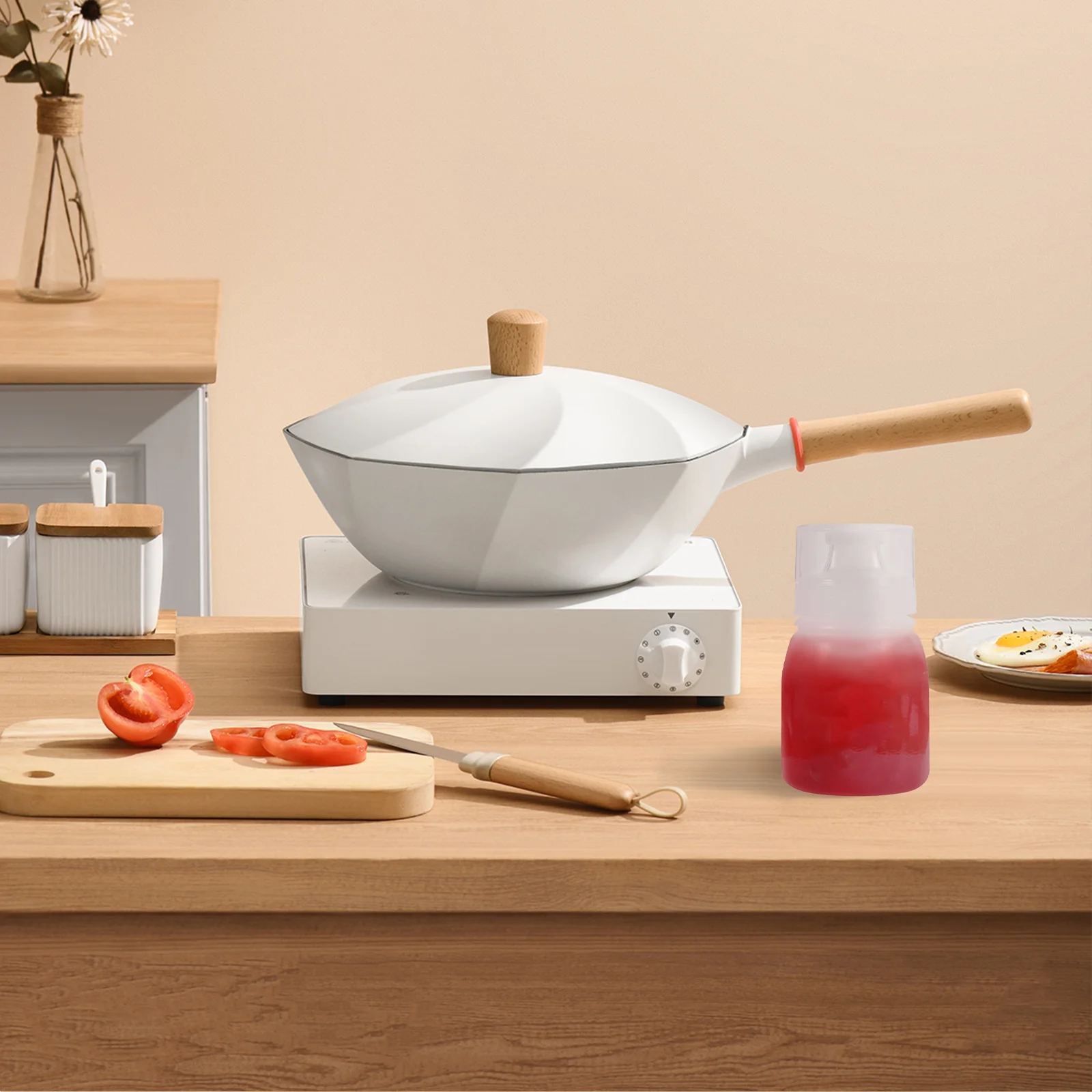 

6Pcs Condiment Squeeze Bottles Salad Dressing Container Large Capacity Small Sauce Dispenser Suitable for Bbq Honey Oil Pancake