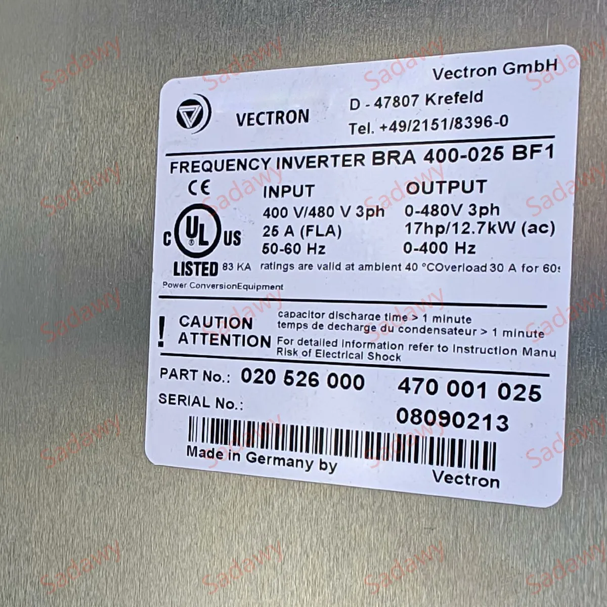 Bon-fig-lioli Used and New original BRA 400-025 BF1 12.7KW BRA 400-034 BF1 17.4kw Servo Driver frequency converter with warranty