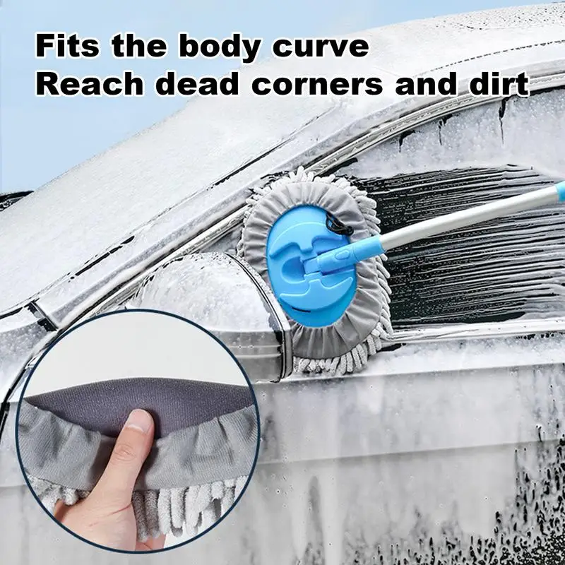 

Car Cleaning Brush Multipurpose Car Wash Brush Mop Telescoping Long Handle Cleaning Mop Car Cleaning Supplies Car Accessories