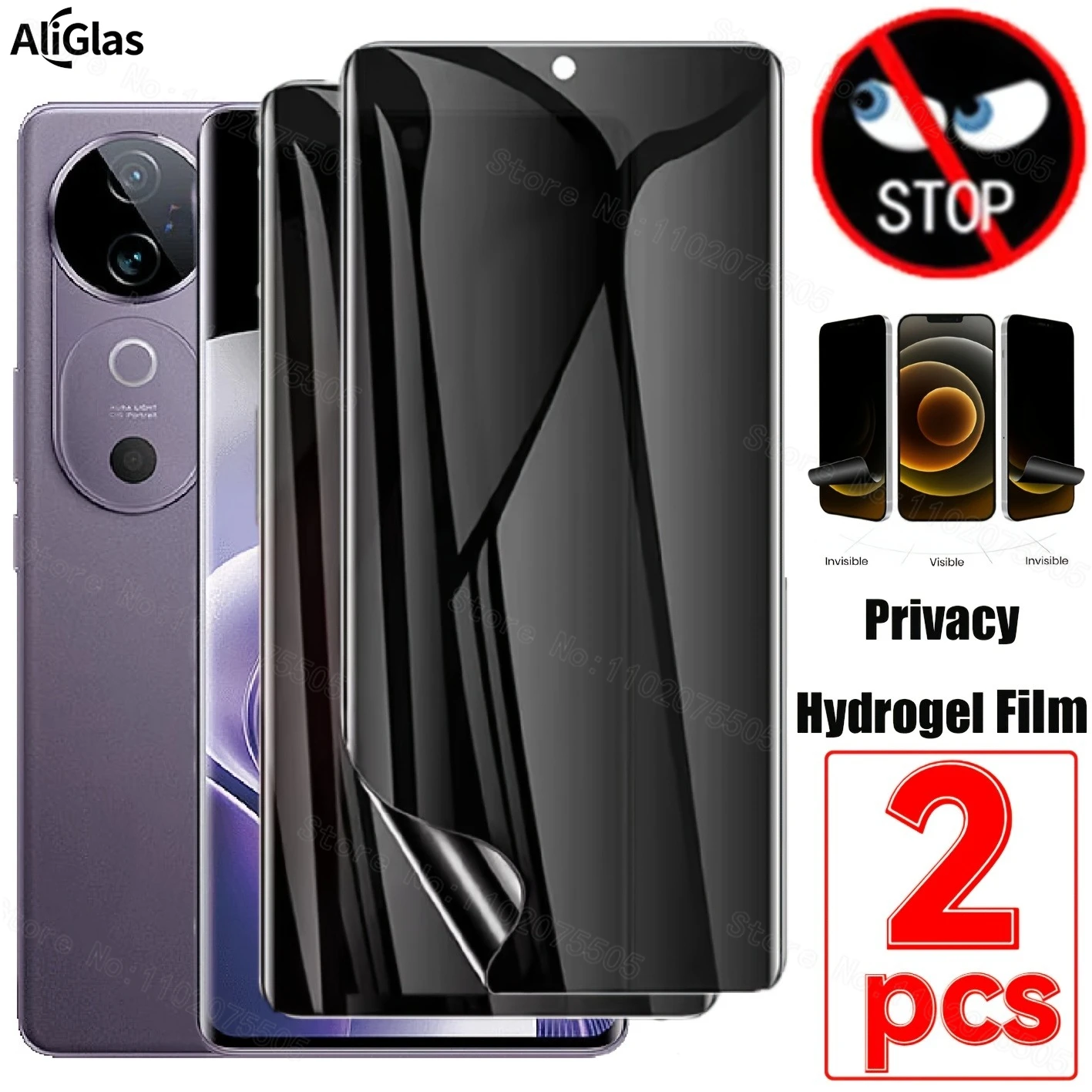 2Pcs Anti-Peeping H…