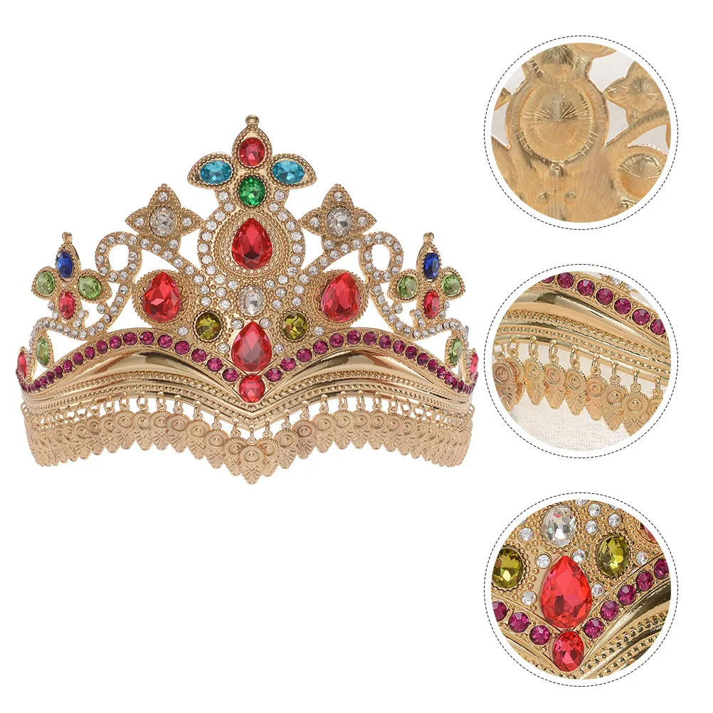 Delicate Rhinestone Crown Bridal Headband Shiny Wedding Tiaras Hair Accessory Elegant Headdress for Bride Party Banquets