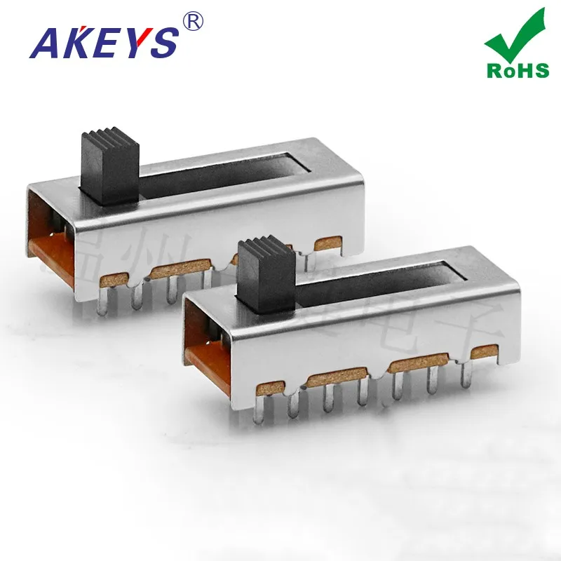 10pcs One button SS-26F02 toggle switch 6 files 14 feet 26.5*10.2MM straight foot handles toggle power components