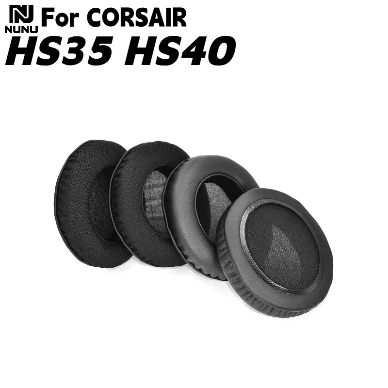 

NUNU Replacement Breathable net /protein leather Ear Pads For CORSAIR HS35 HS40 Headphone Soft Memory Foam Pads/Earpads