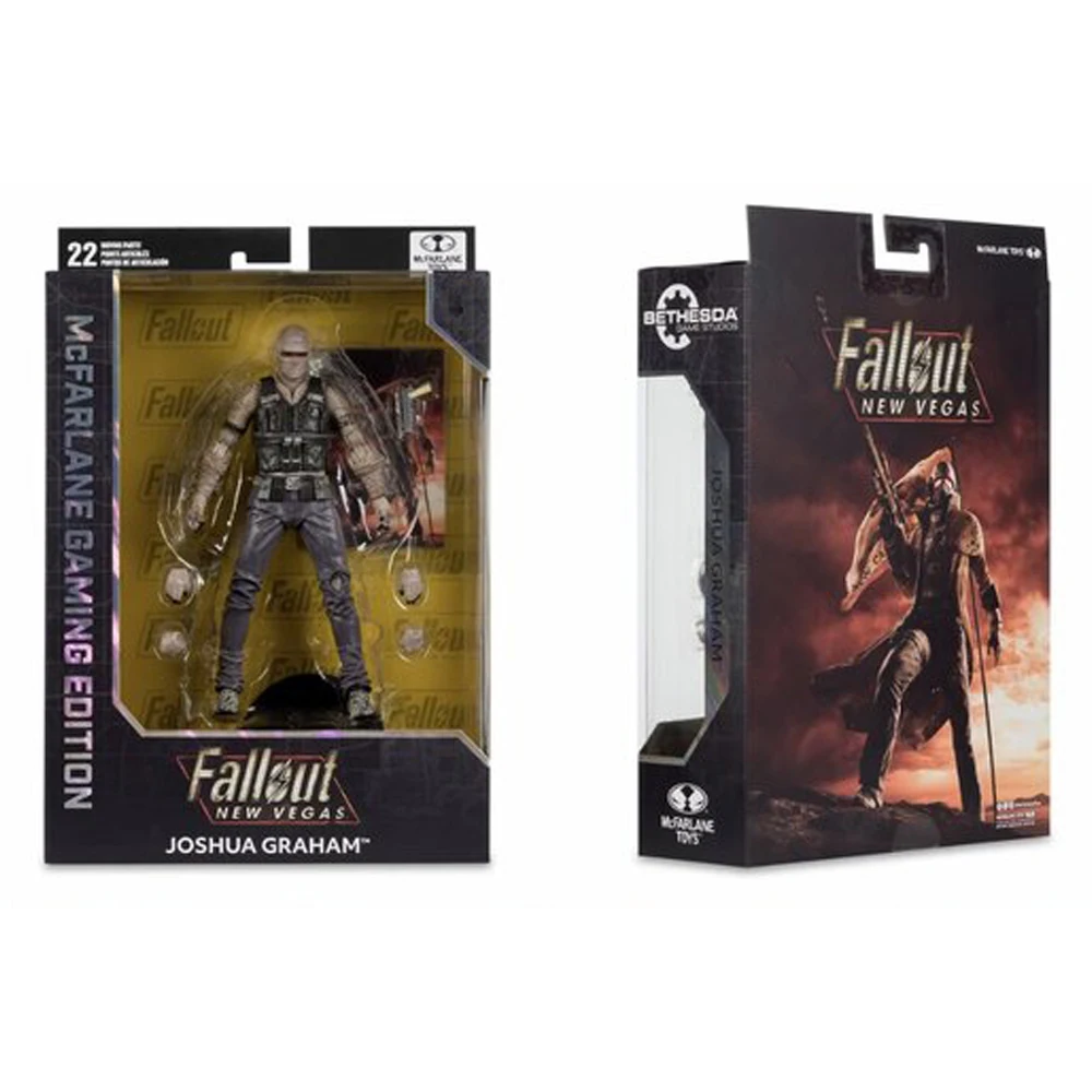 Mcfarlane Toys Edición Gaming Figura de Acción de 7 Pulgadas Fallout Wv1 - Joshua Graham (Fallout New Vegas) Muñeco Modelo Kit de Garaje