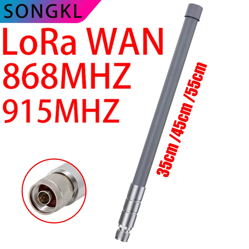 Meshtastic LoRa 868MHz 915MHz Antenna Helium Hotspot Outdoor N Male Omni Fiberglass Long-distance Receiving Antennas 35cm 55cm