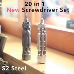 20 in 1 Screwdriver Set With extension rod Professional repair Hand tools S2 Steel Boost EDC For Anyscene furniture Home MenGift