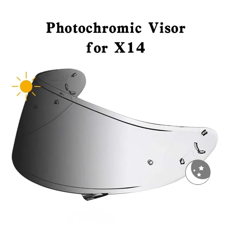 

Фотохромные линзы с козырьком для SHOEI X14 X-14 Z7 NXR CWR1 CWR-1 RF1200 RF-1200 Xspirit3 X-Spirit III X-четырнадцать RYD CWR-F