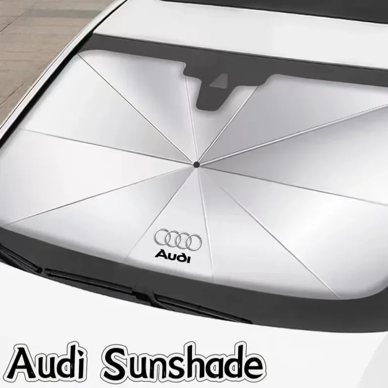 Car Umbrella Front Windshield Sunshade Sun Visor for Audi Q3 Q5 Q5L Q7 Q8 Q2 A4 B6 B7 A6 C5 C6 Q2 A3 A5 A7 A1 Tt Sline Quattro 