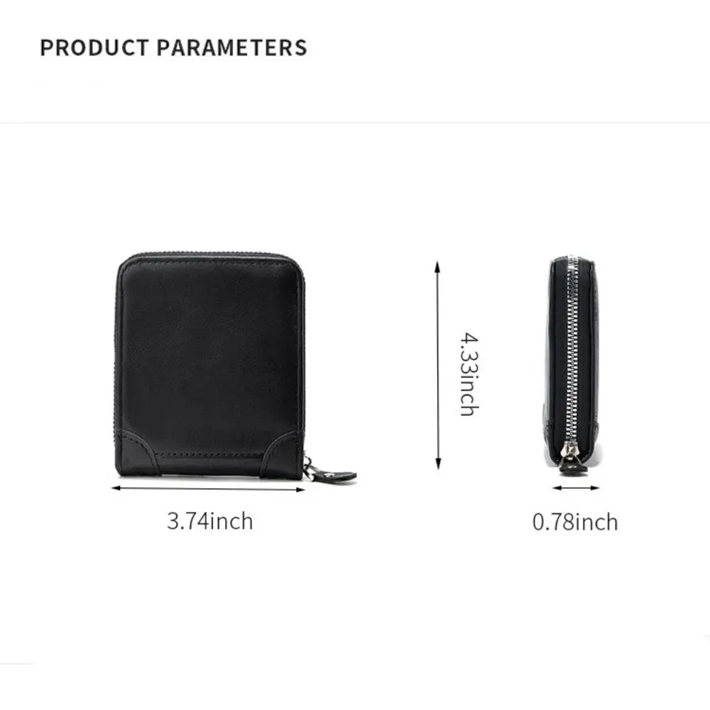 المحمولة بو الجلود الرجال المحفظة سستة مع عملة جيب حامل بطاقة محافظ متعددة الوظائف محفظة نسائية للعملات المعدنية الرجال