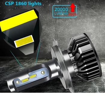 H11 H4 높음/낮음 H1 H7 COB LED H11 HB3 9005 HB4 9006 자동차 전구 자동차 안개등 20000LM 자동차 전구 4300/3000/6000/8000K