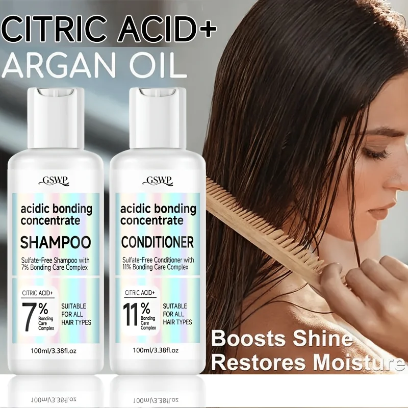 GSWP Shampoo and Conditioner Set. Gently Cleanses, Deeply Moisturises, and Provides Premium Care, Addresses Dryness. 200ml