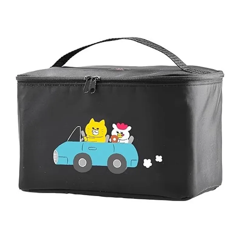 novo-anime-nora-neko-gundan-gato-amarelo-feminino-preto-nailon-saco-de-porta-de-comida-termica-criancas-sacos-de-almoco-saco-termico-para-criancas