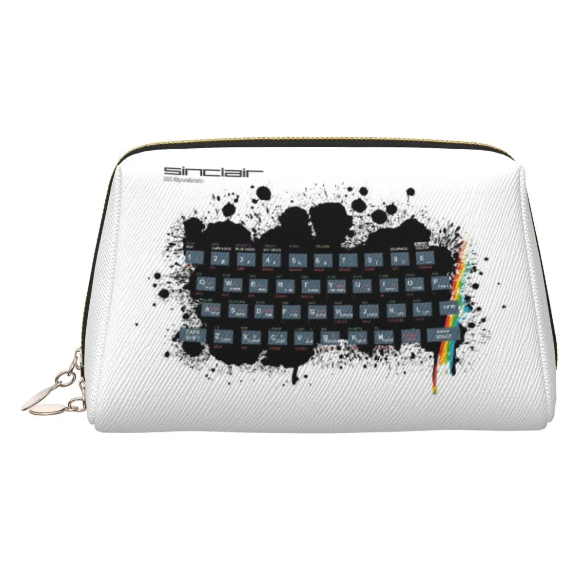 Retro Gaming Art - ZX Spectrum Women Cosmetic Bags Travel Makeup Organizer Pouch Toiletry Storage Dopp Kit Case