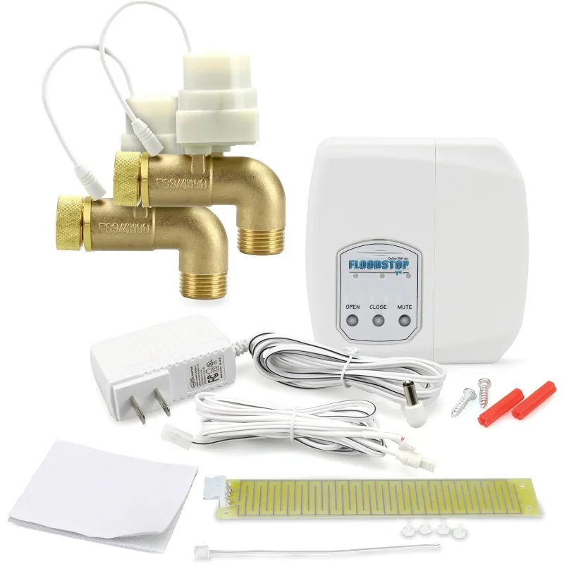 achine Leak Detector Kit with Automatic Water Shut-Off and Visual/Audible Alarms, 3/4