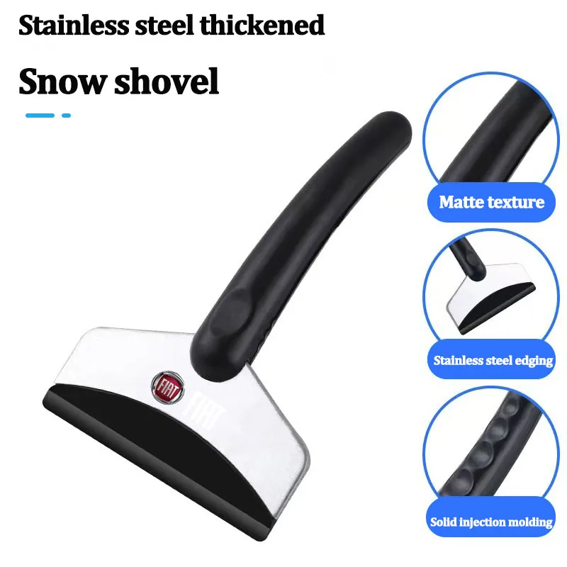 Car Snow Shovel Window Cleaning Ice Removal Scraper Durable Tool For Fiat 500 Abarth Punto Panda Grande Doblo Stilo Palio Brave