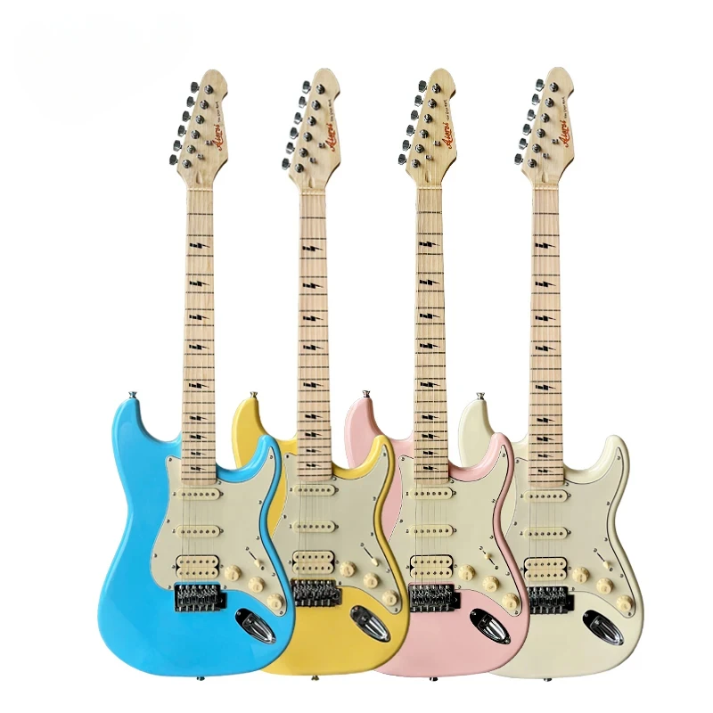 

Lightning Design Solid Wood Single Coil Electric Guitar Wholesale Factory Price String Instrument