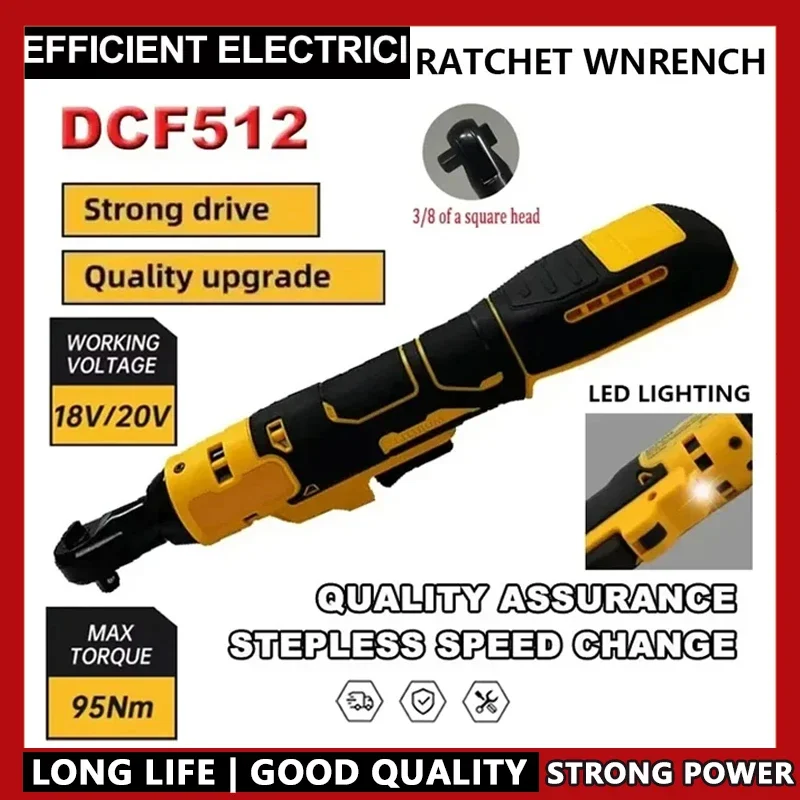 

Fit DEWALT DCF512 1/2 Inch Brushless Ratchet Right Angle Cordless Driver 20V Power Tools with LED Variable Speed Wrench