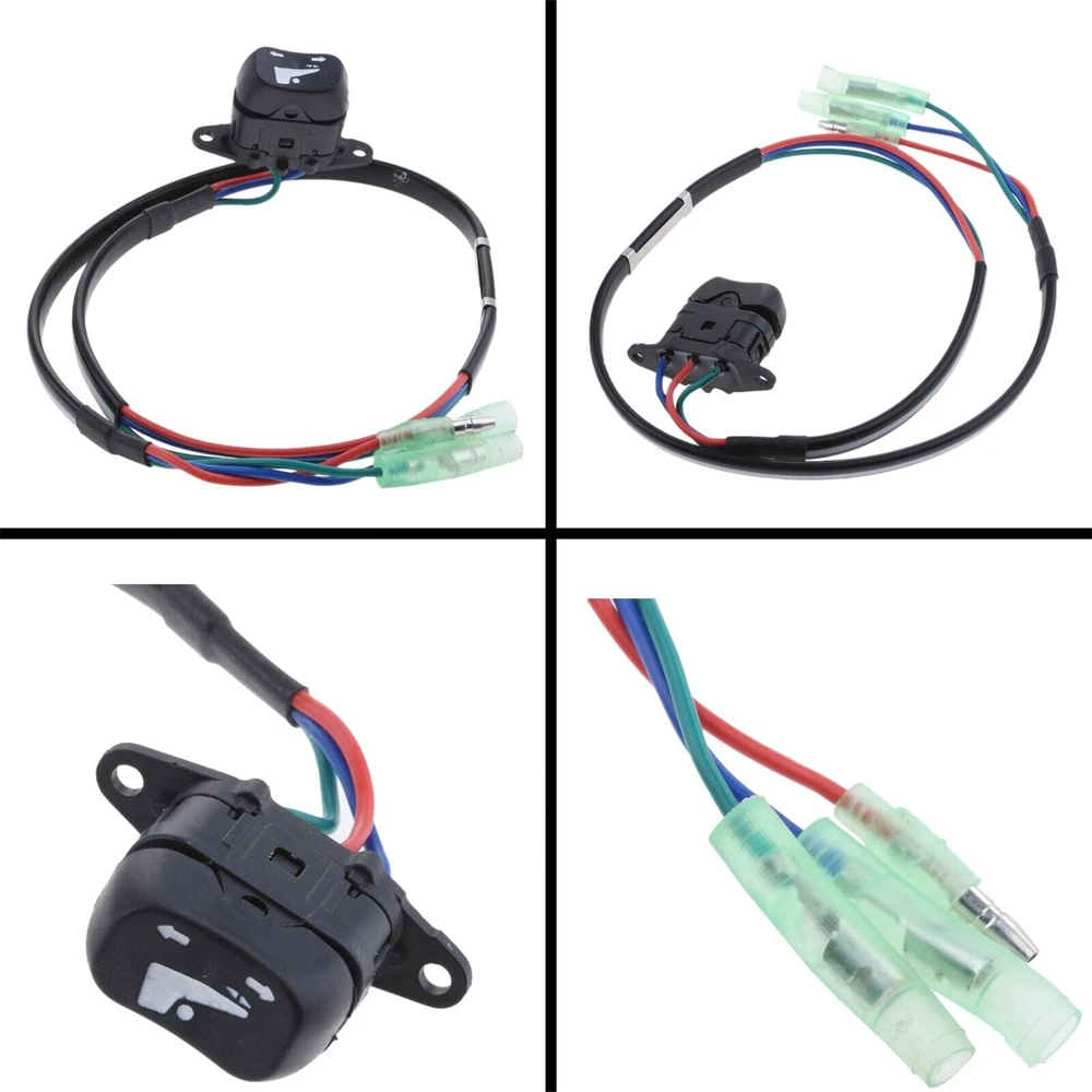 Trim Tilt Switch Black Metal + Plastic Posh Button Assembly For Suzuki Outboard Motors 37850-90J00 Brand New