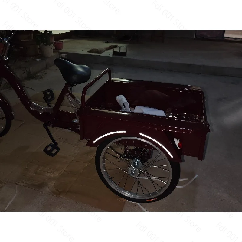 Adult manual tricycle - a vehicle for leisure travel, grocery shopping, transportation, three-wheeled vehicle, pedal-powered