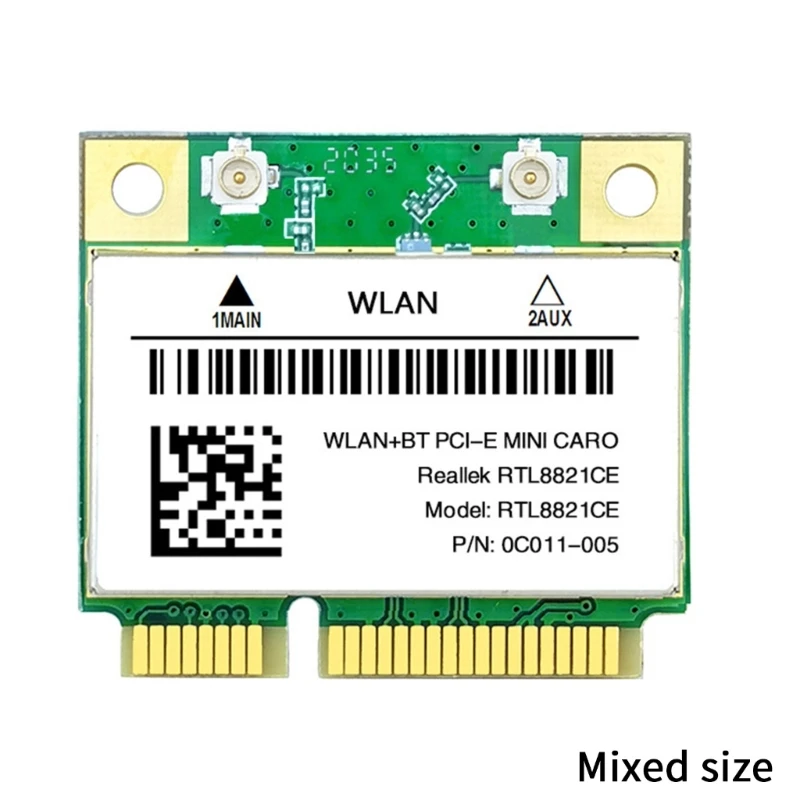 RTL8821CE Mini tarjeta PCI-E 802.11AC 2,4/5G BT5 1200M tarjeta WIFI inalámbrica