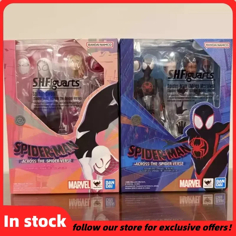 

Bandai Spider-Man Miles Morales Action Figure Across The Spider-Verse Reissue Articulated Cool Collectible For Marvel Collectors