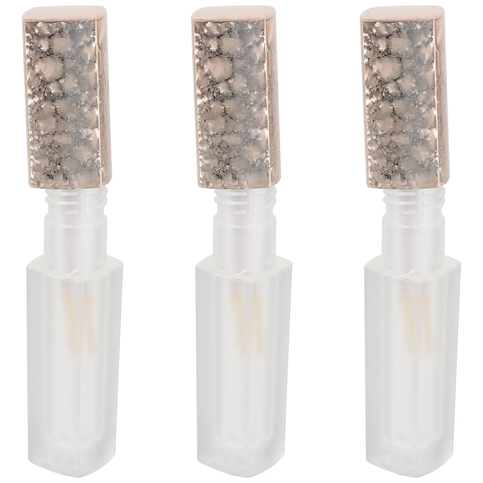 3pcs Empty Gloss Tubes With Wand Diy Lip Gloss Making Kit Reusable Plastic Containers For Travel Office Lip Balm Tubes