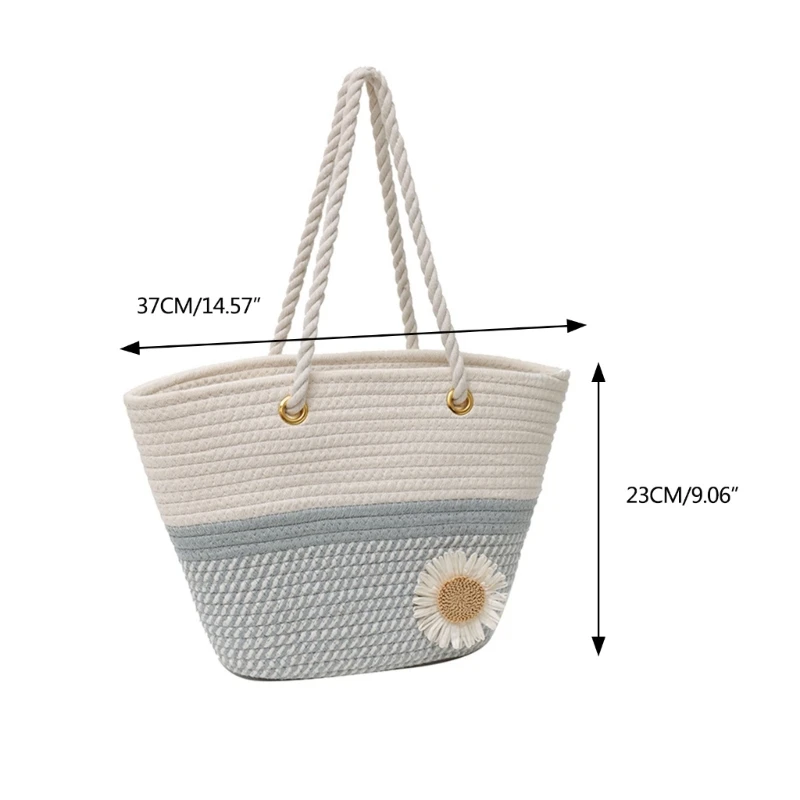 Fashionable Handbag Large Capacity Versatile Woven Straw Tote Bag for Travel Shopping and Everyday Use