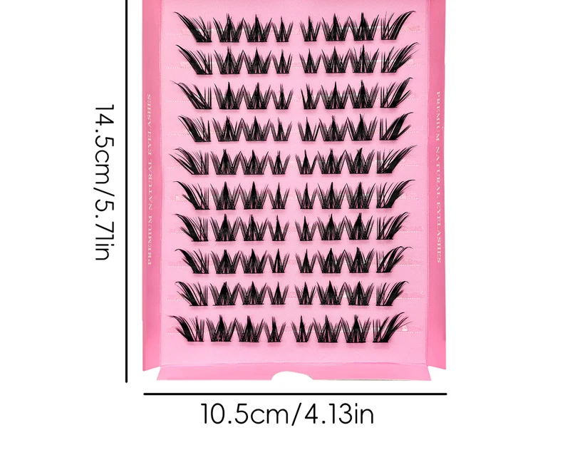 DIY Wimpern-Cluster 10 Reihen Flauschige Volumen-Wimpern Handgefertigte Natürliche Einzelwimpern für Wimpernverlängerung – Detail 9