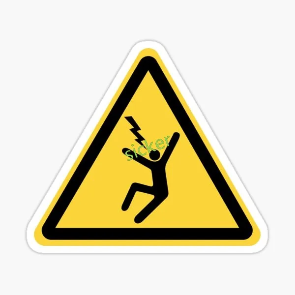 Danger Electric Decals الفينيل دراجة نارية ملصقات السيارات نمط مقاوم للماء الرسومات اكسسوارات السيارات التصميم #4