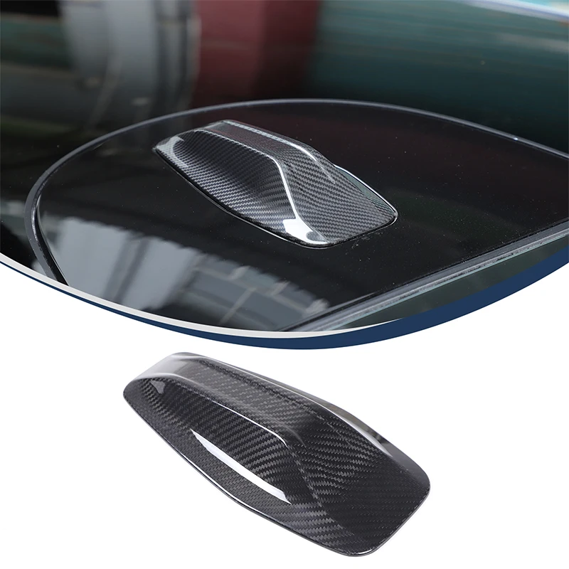Roof Shark Fin Antenna Cove Trim Sticker Car Shark Fin Antenna Cap Roof Antenna Protector For BMW 5 7 Series G60 G70 2024-2026