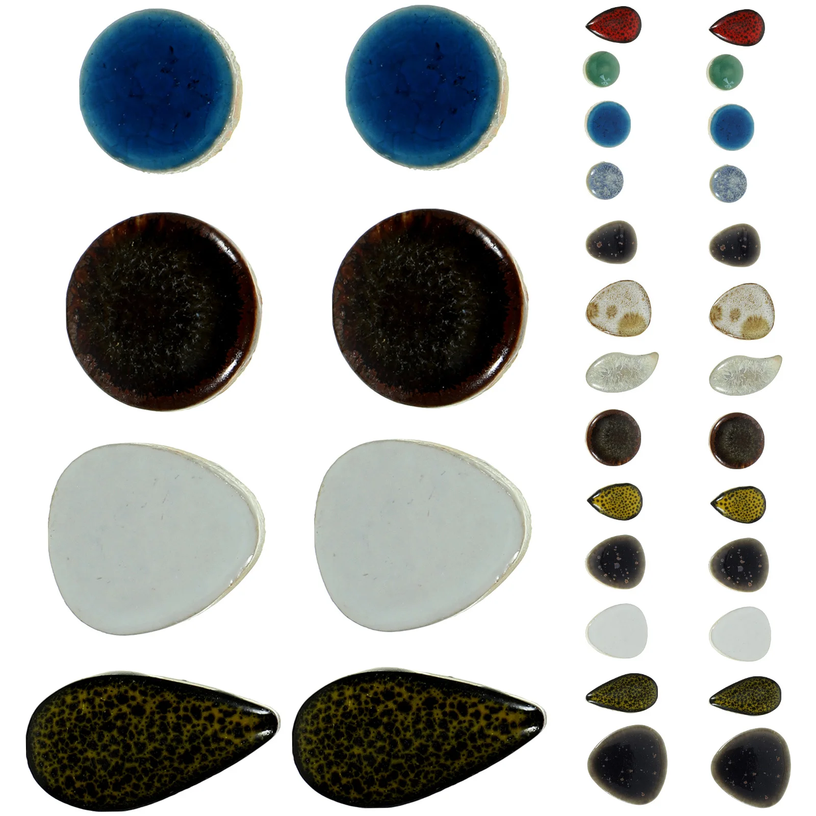 

1Pack Ceramic Mosaic Fragments Irregular Shape 100G Glitter Finish DIY Decorative Tiles for Home Craft Art Projects Chips