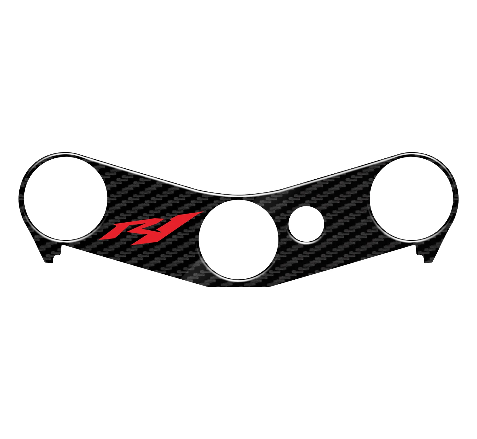 3D Motorcycle Carbon Fiber Pattern Top Triple Clamp Yoke Sticker Case for YAMAHA R1 R 1 2004-2008 2005 2006 2007