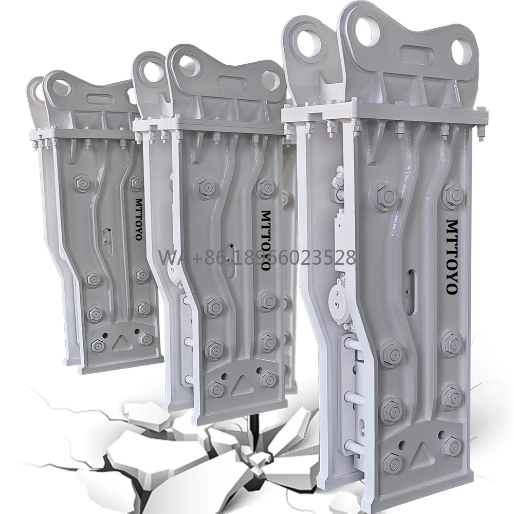 Nuovissimo interruttore idraulico durevole da 20 tonnellate MTTOYO 135 ad alte prestazioni per strumento di demolizione della costruzione dell'escavatore