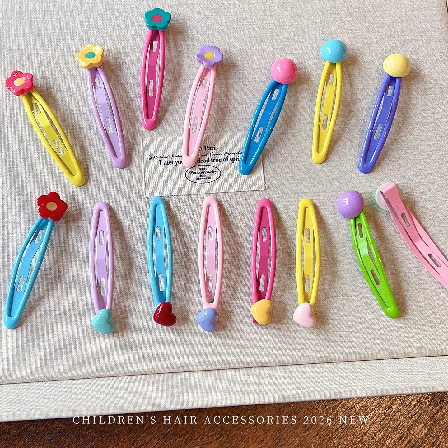 New 5pcs/set Candy Color Heart Flower Ball Snap Hair Clips 2026 Korean Macaron Alloy Hairpins For Women Girls Kids Toddler  Gift view 4