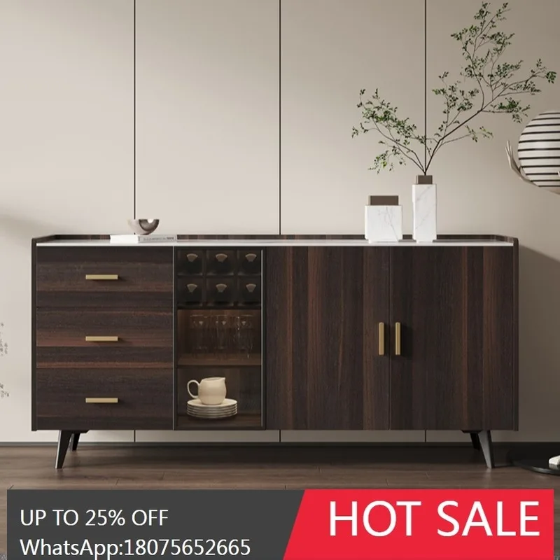 

SGF Nordic Rock Slab Sideboard Cabinet Solid Wood Storage Wall-Mounted Modern Minimalist Cabinet