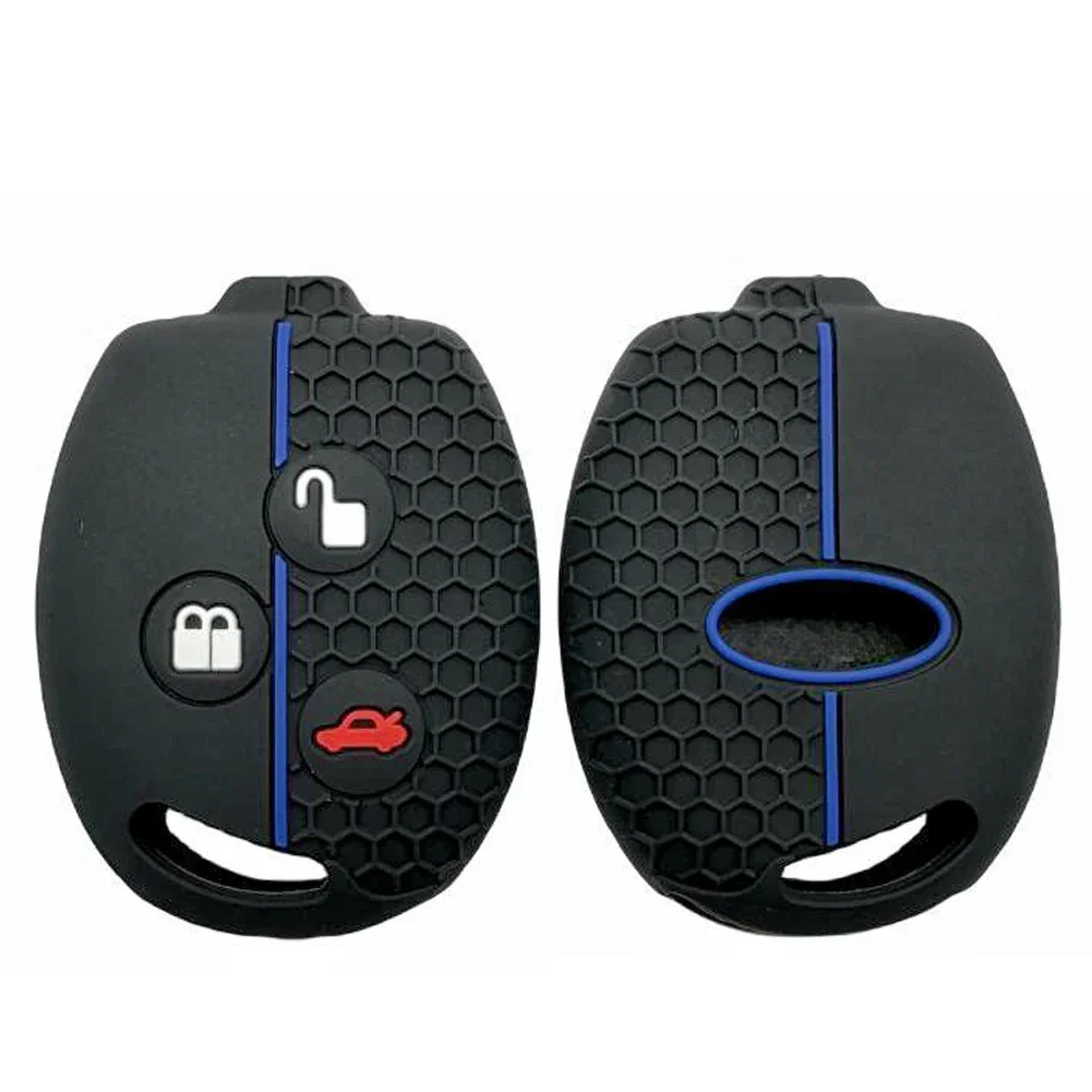 For Ford Fiesta Mk7 Mk5 Mk6 Mondeo Focus 2 Mk2 Transit Ka Fusion C-MAX S-MAX Silicone Key Case Cover Protected Fob Accessories
